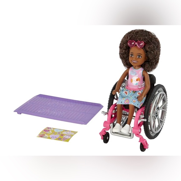 Barbie Chelsea W/ Wheelchair and Ramp